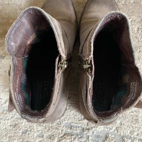 Born Trinculo Boots Ankle Booties Gray Taupe Suede Buckle Strap Detail: 5M - Picture 7 of 14